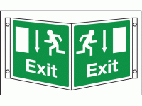 Exit Projecting sign