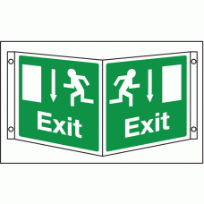 Exit Projecting sign