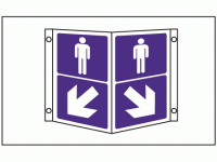 Male toilets Projecting sign