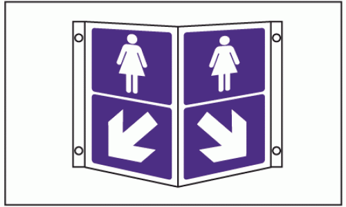 Female toilets Projecting Sign