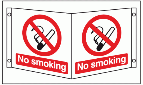 No smoking projecting sign