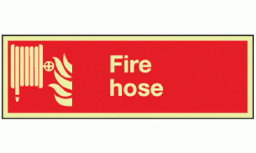 Photoluminescent Fire hose reel