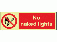 Photoluminescent No naked lights