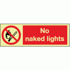 Photoluminescent No naked lights