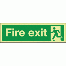 Photoluminescent Fire exit left