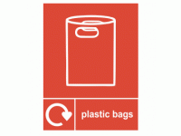 Plastic Bags Recycling Sign