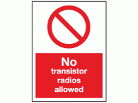 No transistor radios allowed
