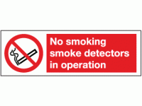 No smoking smoke detectors in operati...