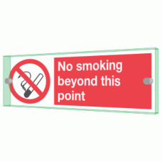 No Smoking beyond this point Sign 