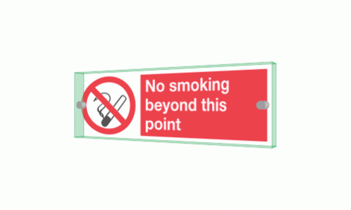 No Smoking beyond this point Sign 