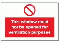 This window must not be opened for ve...