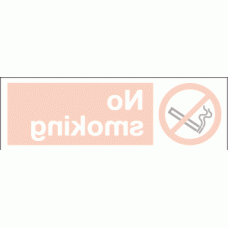 No Smoking Sign Inside Window Fixing Sticker