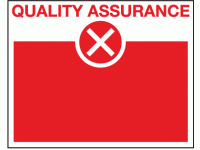 Red blank sign - Quality control sign