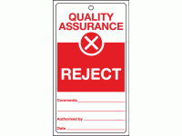 Quality assurance reject