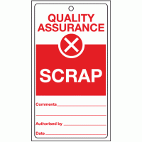 Quality assurance scrap