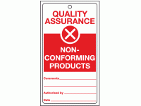 Quality assurance non-conforming prod...