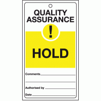 Quality assurance hold