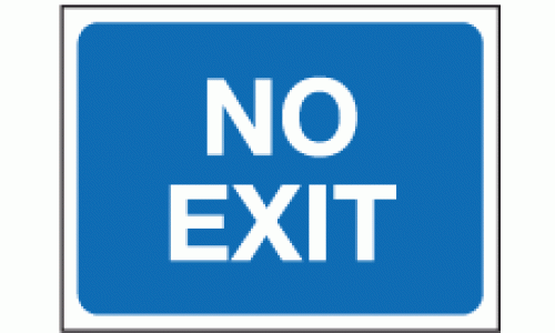 No exit sign | Car Park Signs | Safety Signs & Notices Ltd