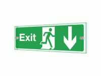 Exit down right Sign - Clearview Prin...