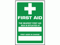 First aid the nearest first aid box i...