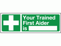 Your trained first aider is