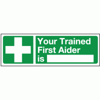 Your trained first aider is
