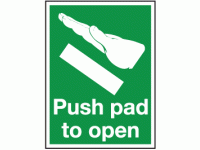Push pad to open