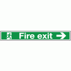 Fire exit arrow right sign