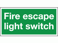 Fire escape light switch