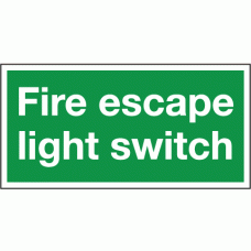 Fire escape light switch