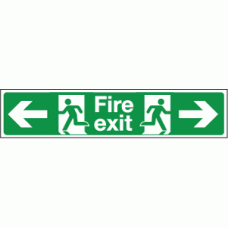 Fire exit left and right
