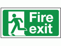 Fire exit left sign 