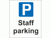 Staff Parking Sign