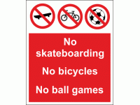 No skateboarding No bicycles No ball ...
