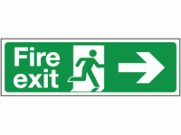 Fire exit right double sided hanging ...