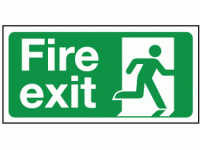Fire exit right double sided hanging ...