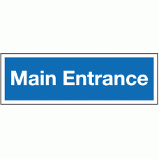 Main entrance sign