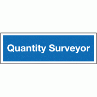 Quantity surveyor sign