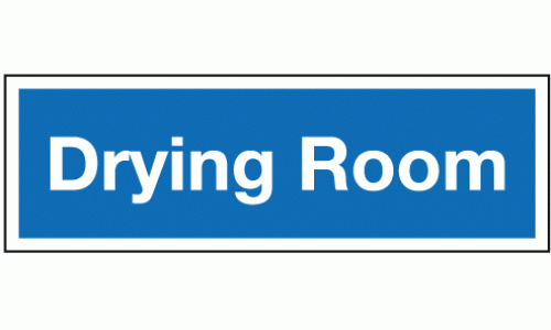 Drying room sign