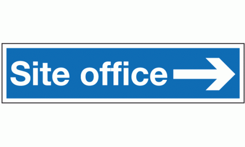 Site office right sign