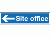 Site office left sign