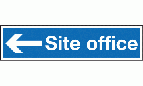 Site office left sign