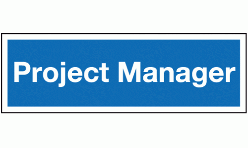 Project manager sign