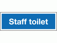 Staff toilet sign