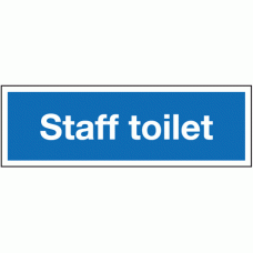 Staff toilet sign