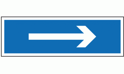 Arrow right or left sign