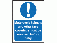 Motorcycle helmets and other face cov...