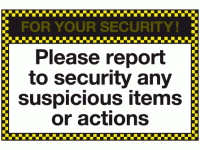 For your security please report to se...