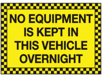 No equipment is kept in this vehicle ...