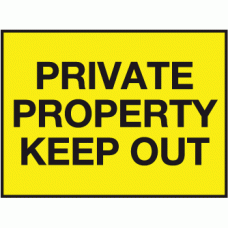 Private property keep out sign